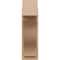 Ekena Millwork 8-in W x 18-in D x 26-in H Funston Block Rough Cedar Woodgrain TimberThane Outlooker, Primed Tan OUTUR080X18X26FST44RCPR - alternate 3